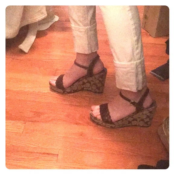 COACH printed wedges - Picture 2 of 3
